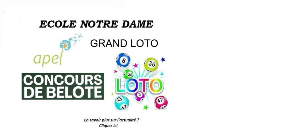LOTO / BELOTE ECOLE NOTRE DAME