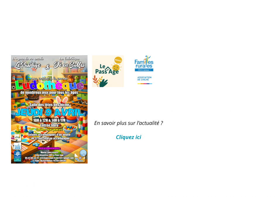 EVS Le Pass'âge     - Familles Rurales