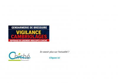 Gendarmerie Vigilance cambriolages